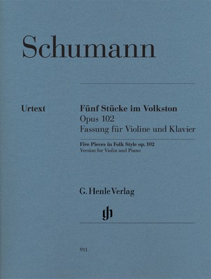 Five Pieces in Folk Style Op 102 for Violin and Piano - Urtext Edition