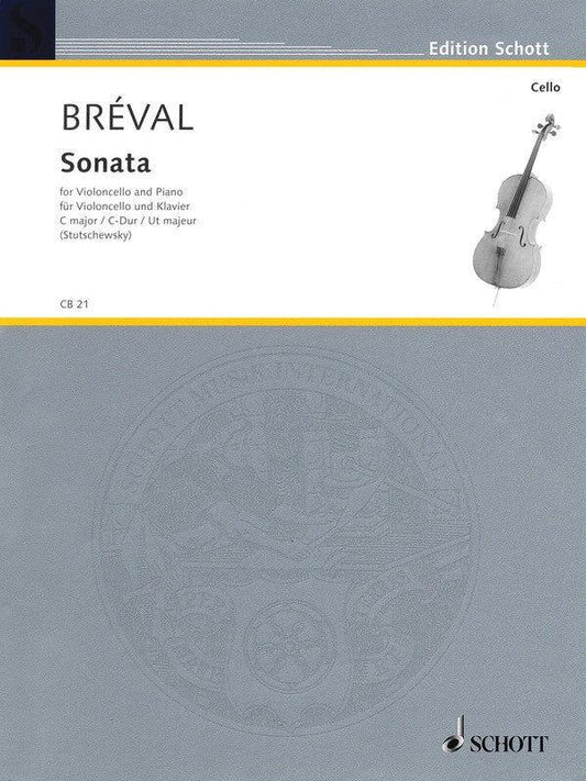 Breval - Sonata Cmaj Op40 - Cello/Piano Accompaniment Edited by Stutschewsky Schott CB21