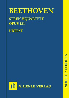 String Quartet in C Sharp Minor Op 131 Study Score by Henle