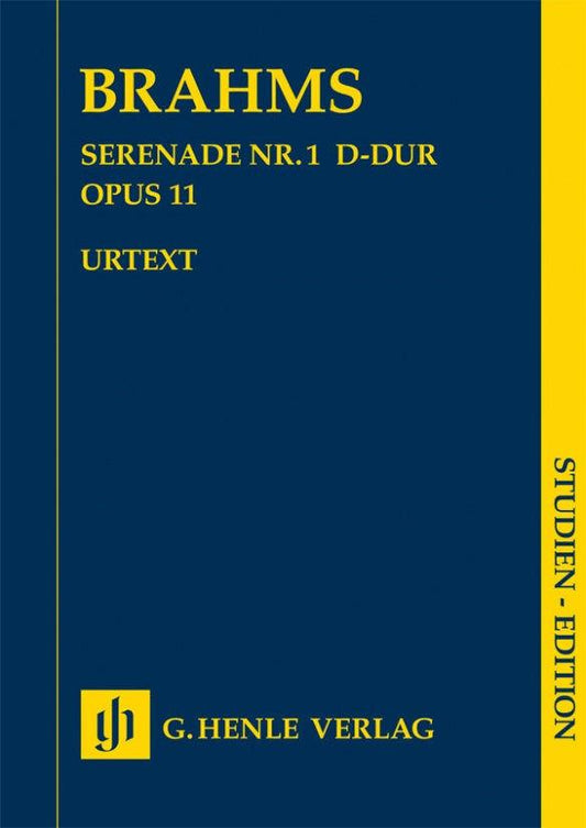 Brahms Serenade No 1 D Major Op 11 Study Score Henle HN9857