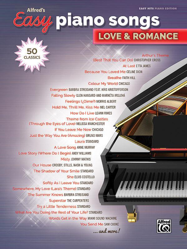 Alfred's Easy Piano Songs: Love & Romance Edition