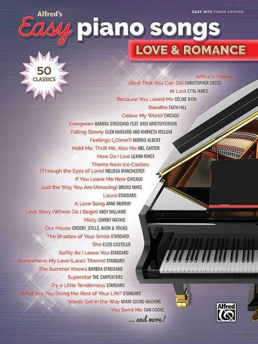 Alfred's Easy Piano Songs: Love & Romance Edition