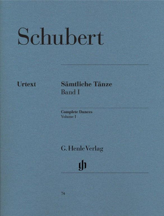 Schubert Complete Dances Volume 1 Piano Solo Sheet Music Henle HN074