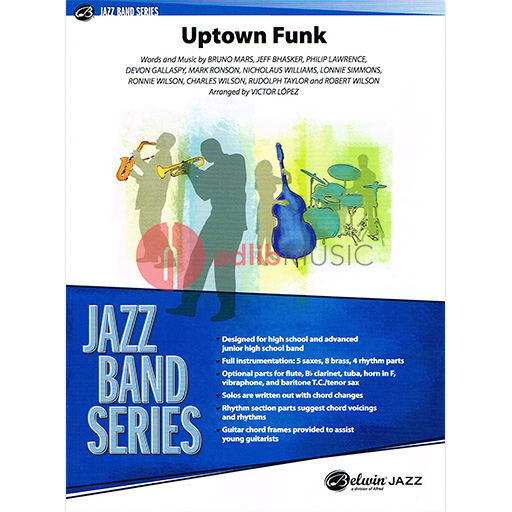 Uptown Funk Jazz Ensemble Sheet Music Grade 3 Bruno Mars