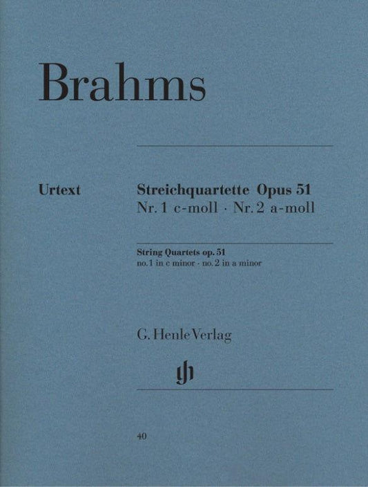 String Quartets Op 51 Nos 1-2 Score and Parts