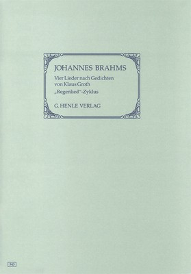 Four Songs with Lyrics by Groth Op 59 for Voice and Piano