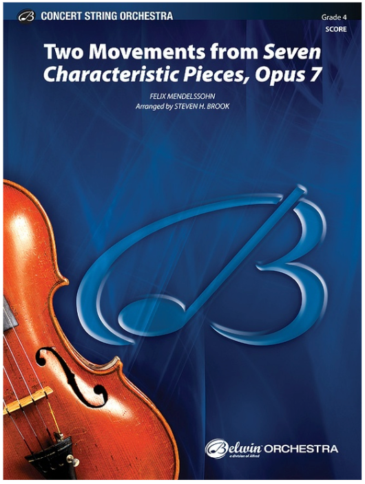 Two Movts Seven Characteristic Pieces Op7 So Gr4 Mendelssohn Felix Sheet Music
