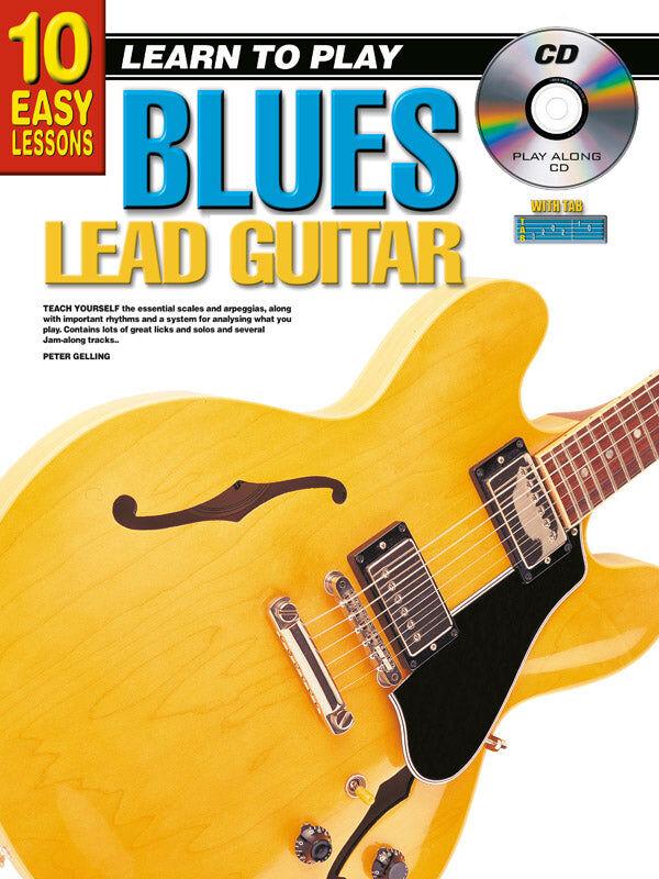 10 Easy Lessons LTP Blues Lead Guitar Book with CD