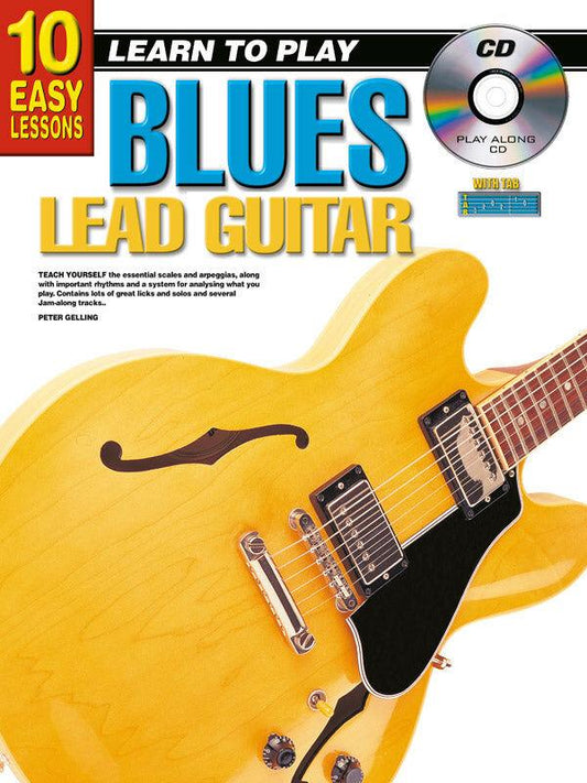 10 Easy Lessons LTP Blues Lead Guitar Book with CD
