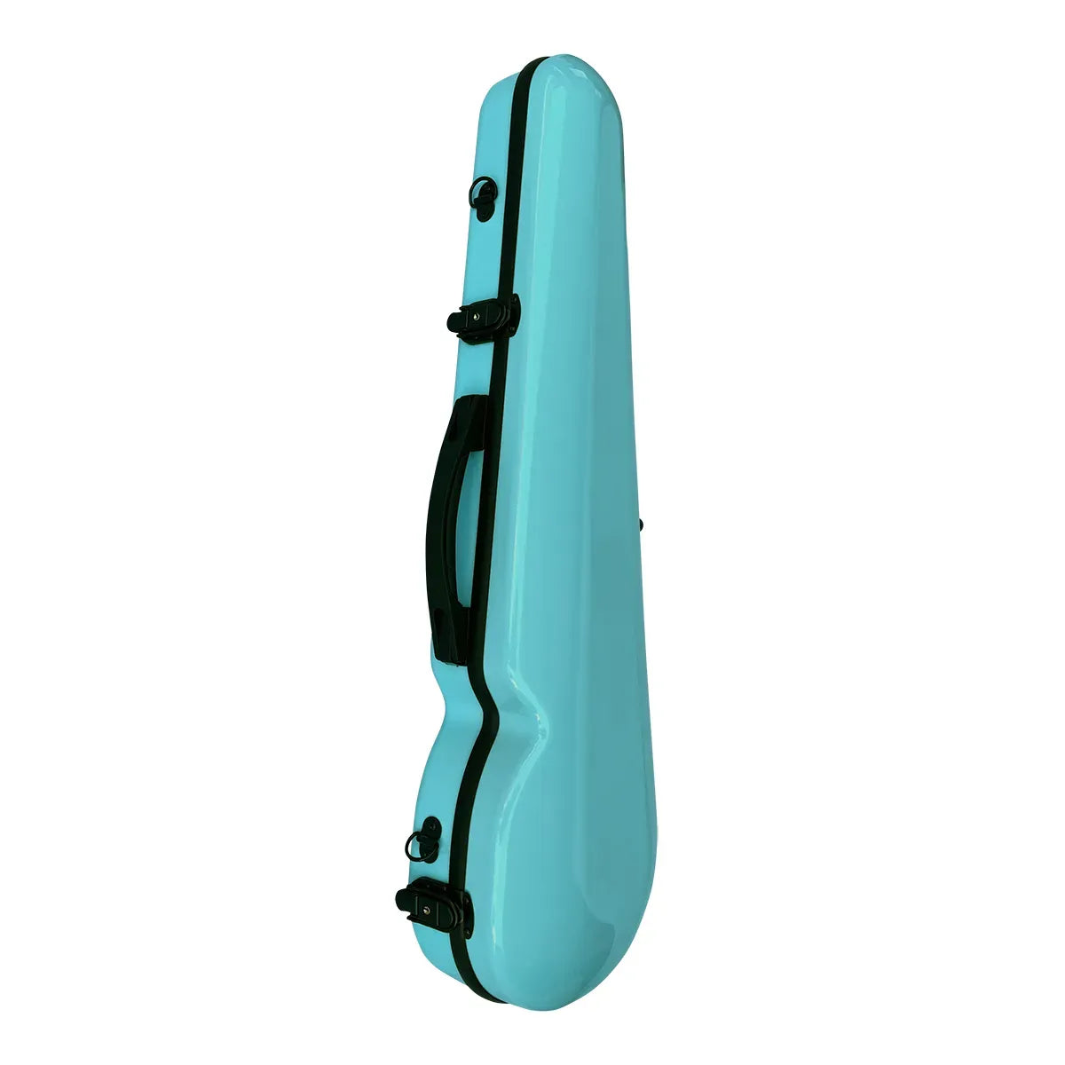 VIVO Blue Shaped Case for 3/4 Violin / 13" Viola with Padded Straps and Hygrometer