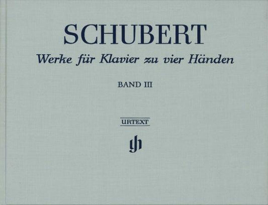 Schubert Works for Piano 4-Hands Volume 3 Cloth Bound Edition Henle HN099