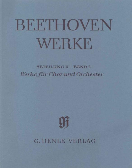Choral Works with Orchestra Full Score - Beethoven Ludwig van - Henle