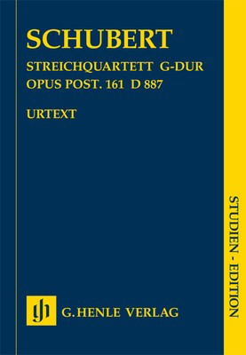 String Quartet G Major Op. Post D887 Study Score Urtext Edition