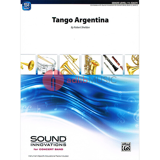 Tango Argentina Concert Band Sheet Music Grade 1.5 by Robert Sheldon