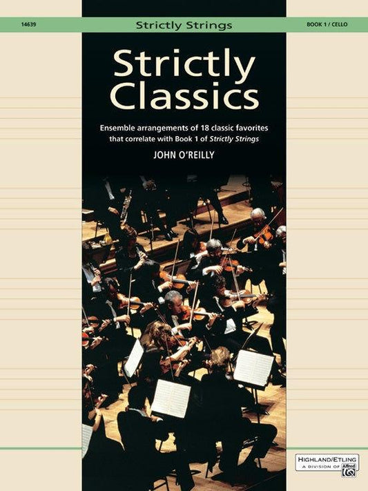 Strictly Classics Book 1 - Cello by O'Reilly Alfred 14639