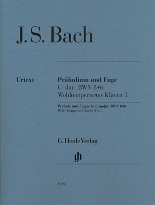 Bach - Prelude and Fugue BWV 846 C - Piano Solo Sheet Music Henle HN1642