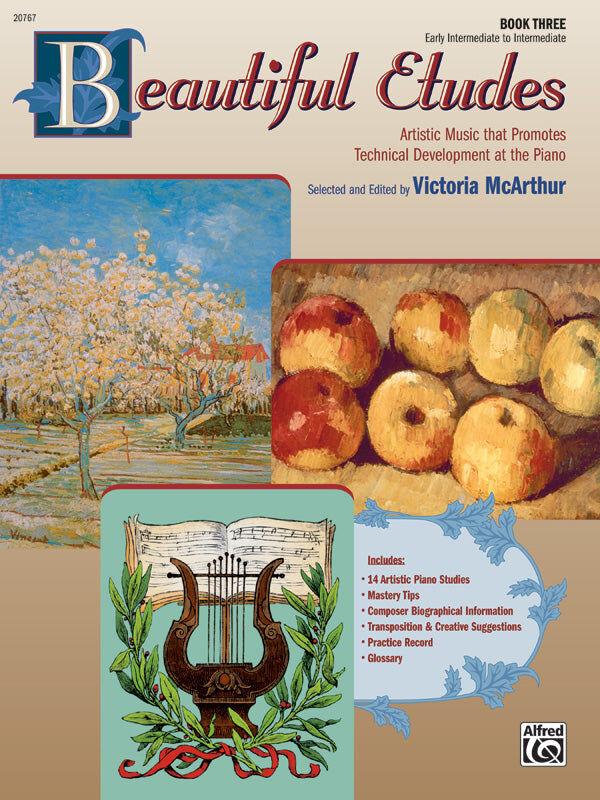 Beautiful Etudes Piano Sheet Music Book 3 for Early Intermediate to Intermediate Levels