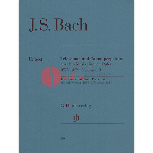 Trio Sonata Canon Perpetuus for Flute, Violin and Piano by Johann Sebastian Bach - G. Henle Verlag Sheet Music