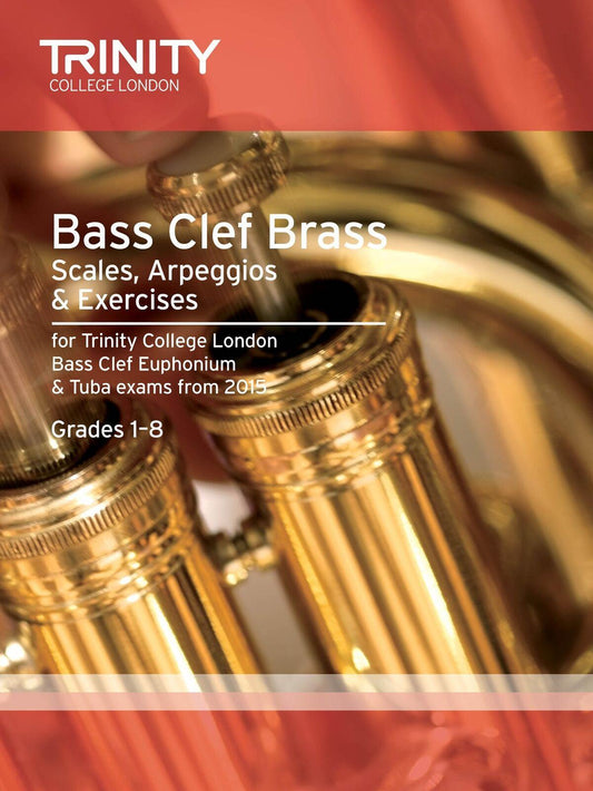 Trinity Bass Clef Brass Scales 2015 Grades 1-8 Tuba Trombone Sheet Music