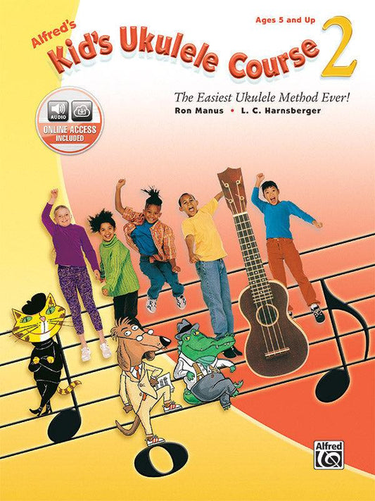 Alfred's Kids Ukulele Course Vol 2 Book with Online Audio