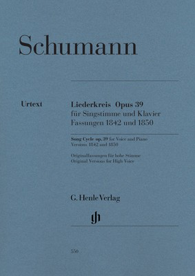 Liederkreis Song Cycle for High Voice Op 39 by Schumann