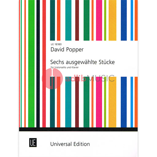 Six Selected Pieces for Cello and Piano Sheet Music