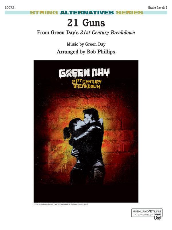 21 Guns String Orchestra Sheet Music Grade 2 Arrangement by Bob Phillips