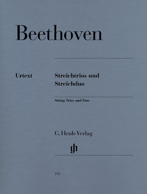 String Trios and String Duo Op 3, 8, 9 WoO 32 - Chamber Sheet Music
