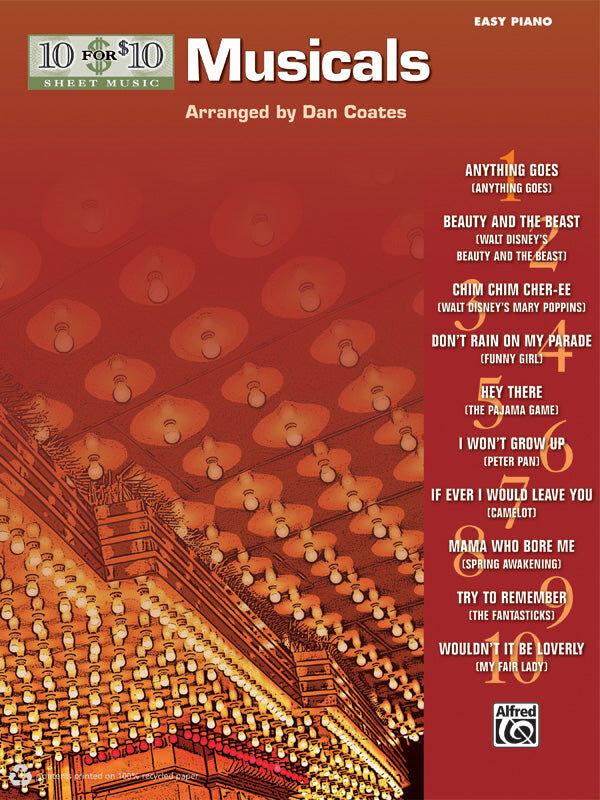 10 for 10 Musicals Piano Sheet Music