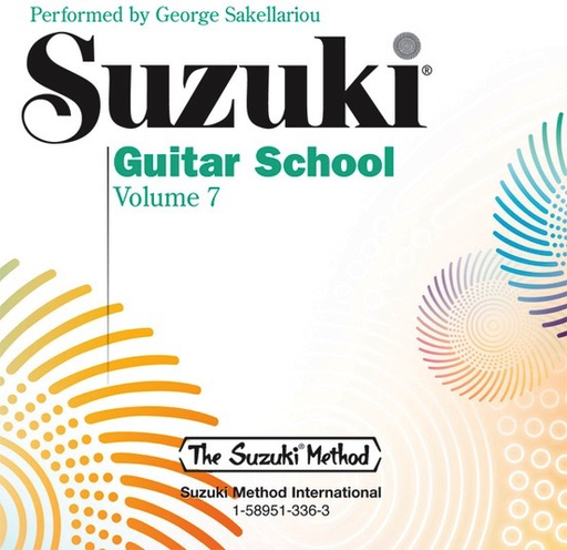 Suzuki Guitar School Volume 7 CD - Guitar Sheet Music and Tutor Methods