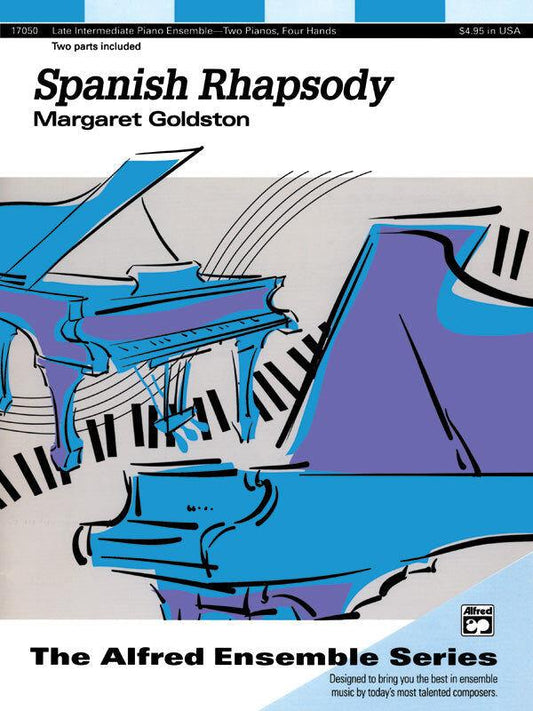 Spanish Rhapsody for Two Pianos, Four Hands - Piano Sheet Music by Margaret Goldston