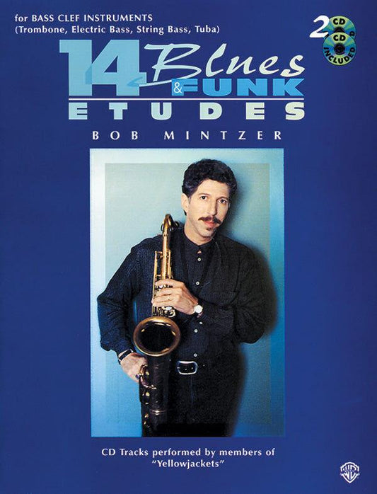 14 Blues & Funk Etudes for Bass Clef with 2 CDs