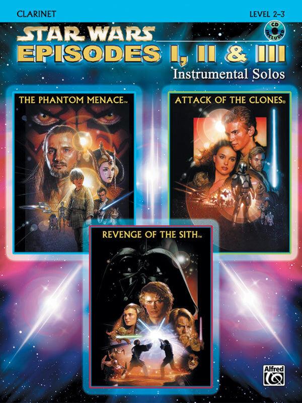 Star Wars EP 1-3 Clarinet Sheet Music with CD