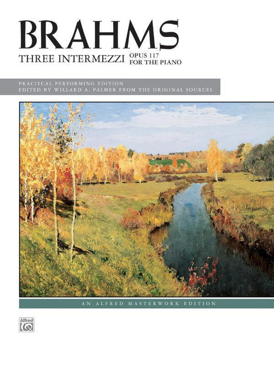 Brahms 3 Intermezzi Op 117 Piano Sheet Music