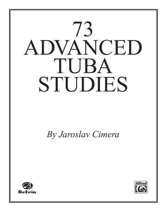73 Advanced Tuba Studies by Jaroslav Cimera