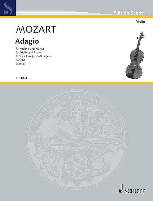 Adagio In E K 261 for Violin and Piano Sheet Music