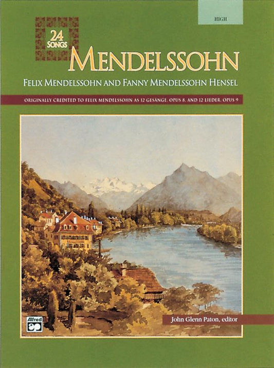24 Songs for Cello by Felix and Fanny Mendelssohn with Translations