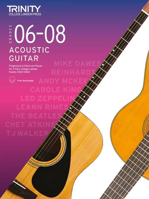 Trinity Acoustic Guitar Exam Pieces Grades 6-8 2020-23