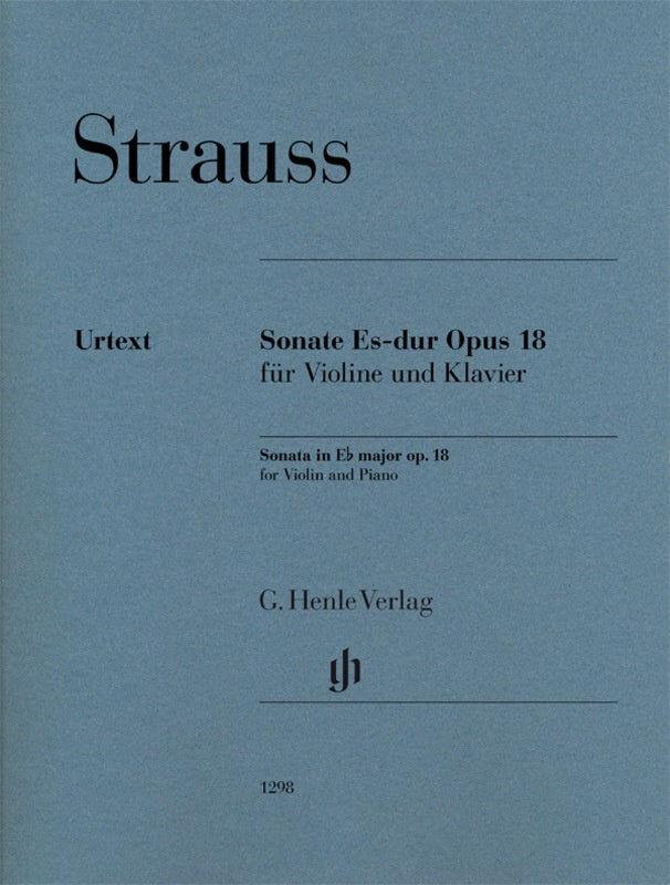 Strauss Violin Sonata in Eb Major Op 18 for Violin and Piano Accompaniment
