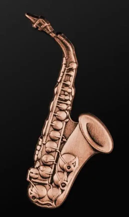 Musician Designer Copper Saxophone Pin