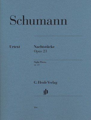 Night Pieces Op 23 Piano Sheet Music by Schumann - Revised Edition