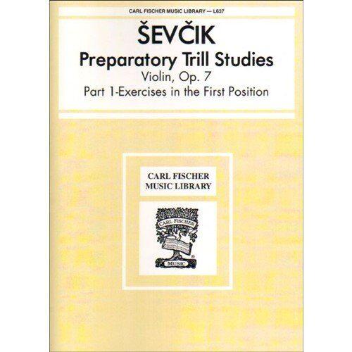 Preparatory Trill Studies Op 7 for Violin by Sevcik - Carl Fischer L637