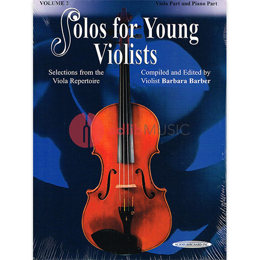 Solos for Young Violists Volume 2 - Viola/Piano Accompaniment by Barbara Barber