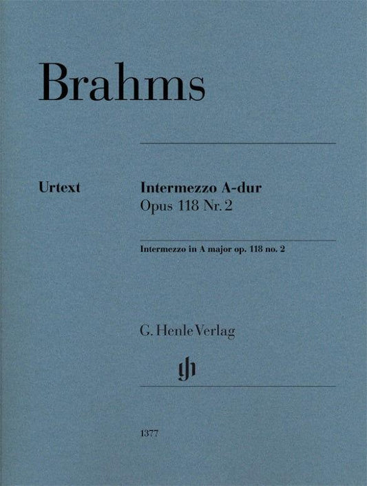 Brahms Intermezzo in A Major Op 118 No 2 Piano Solo Sheet Music Henle HN1377