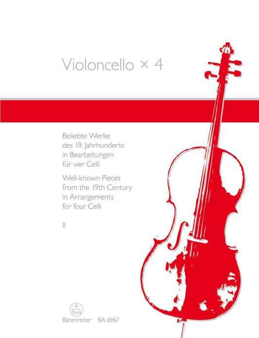 Violoncellos 4 BK 2 for 4 VC Cello Sheet Music