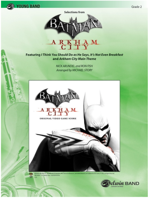 Batman: Arkham City Concert Band Sheet Music Medley