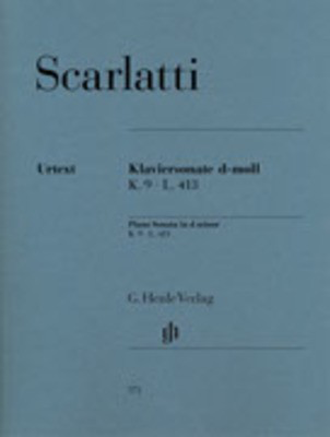 Piano Sonata K 9 L 413 - Scarlatti Sheet Music for Piano Solo, Moderate Difficulty Level 4/5, Urtext Edition