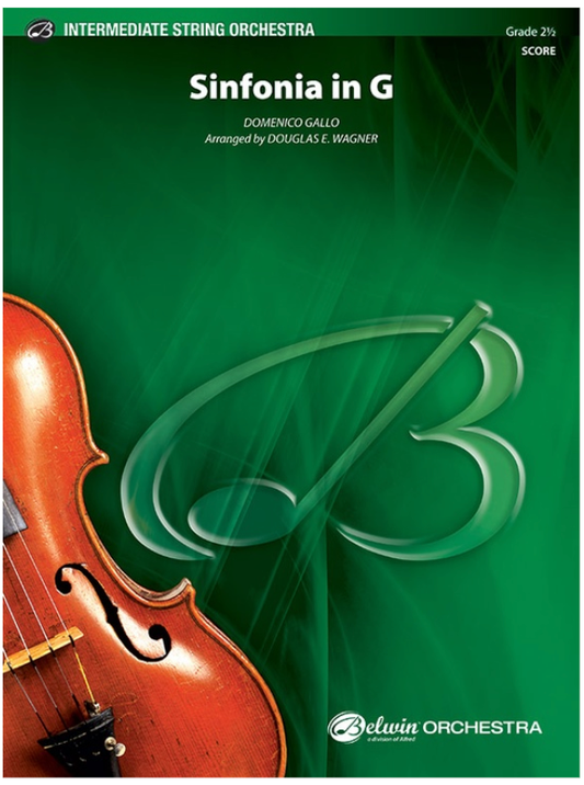 Sinfonia In G SO Gr 2.5 String Orchestra Sheet Music