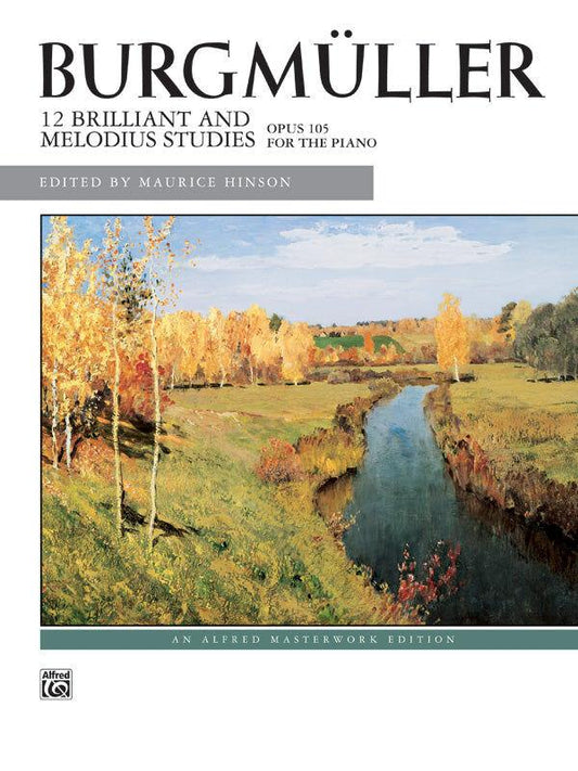 Burgmuller 12 Brilliant Studies Op. 105 Piano Sheet Music