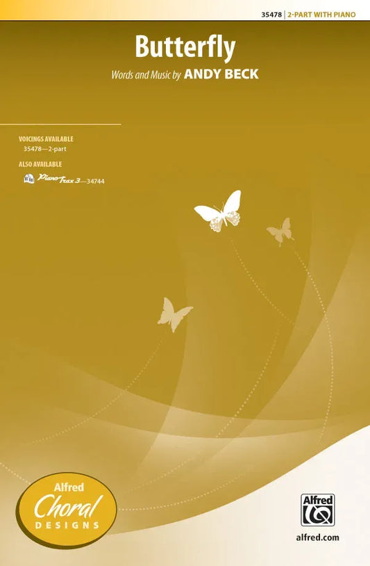 Butterfly SA Choral Sheet Music for Treble Choirs, First Movement from Songs of Flight